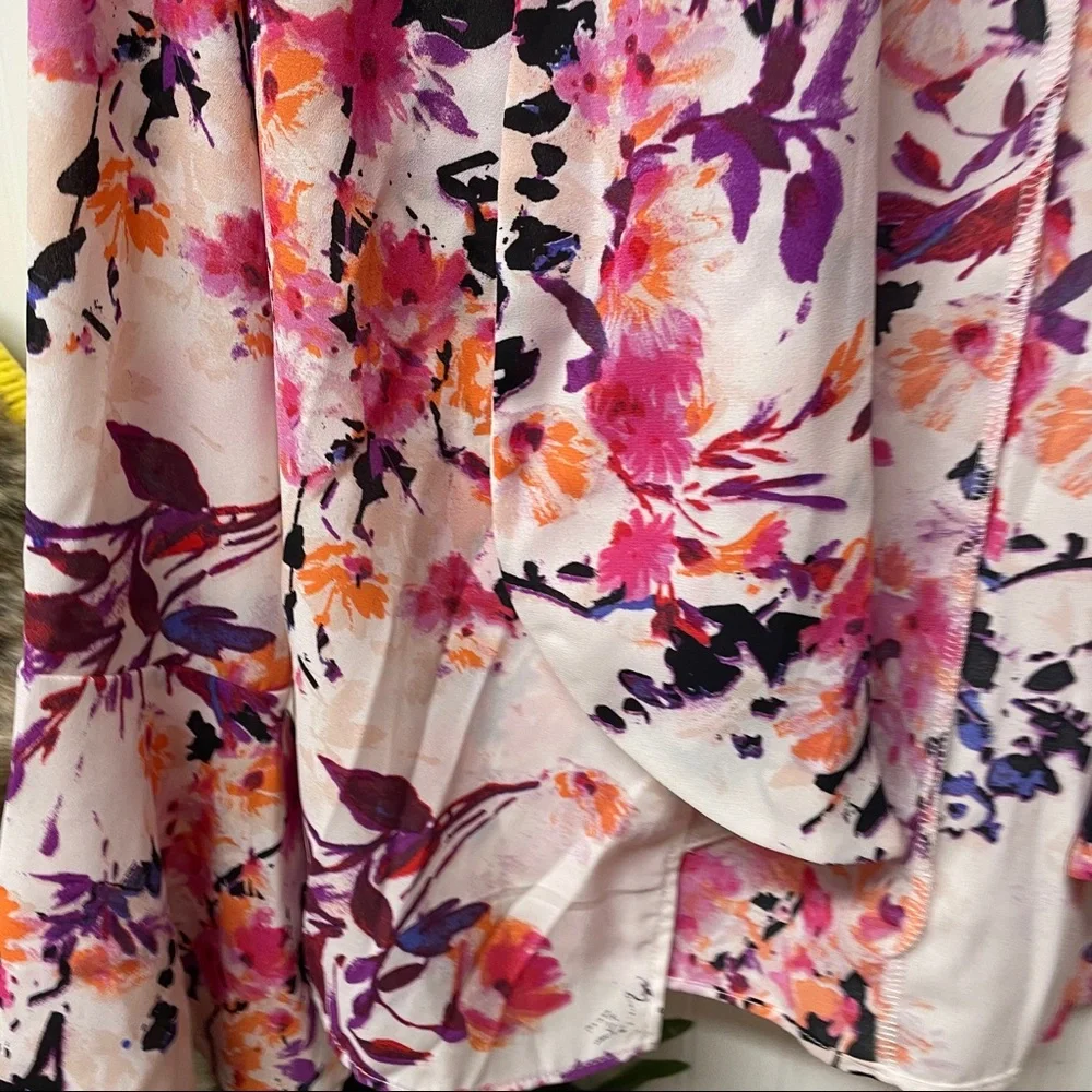 Massini Open Front Floral Blazer Size Small